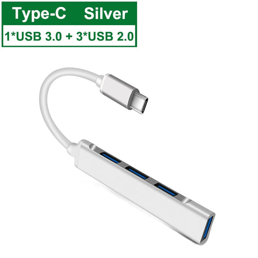 USB C HUB 3.0 Type C 3.1 4 Port Multi Splitter Adapter